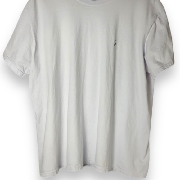 Polo by Ralph Lauren Cotton Crewneck Short Sleeve Shirt, White | L - Picture 3 of 6